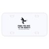 Personalized 3 X 6 Heavy Duty Plastic License Plate Thumbnail