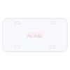 Personalized 3 X 6 Heavy Duty Plastic License Plate Thumbnail