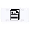 Personalized 3 X 6 Heavy Duty Acrylic / Plastic License Plate Thumbnail