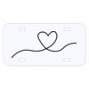 Personalized 3 X 6 Heavy Duty Acrylic / Plastic License Plate Thumbnail