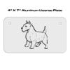 4 X 7 Aluminum License Plate  Thumbnail