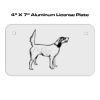 4 X 7 Aluminum License Plate  Thumbnail