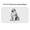 4 X 7 Aluminum License Plate  Thumbnail