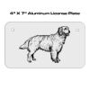 4 X 7 Aluminum License Plate  Thumbnail