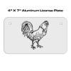 4 X 7 Aluminum License Plate  Thumbnail
