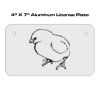 4 X 7 Aluminum License Plate  Thumbnail
