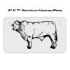 4 X 7 Aluminum License Plate  Thumbnail
