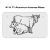 4 X 7 Aluminum License Plate  Thumbnail