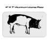 4 X 7 Aluminum License Plate  Thumbnail