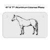 4 X 7 Aluminum License Plate  Thumbnail