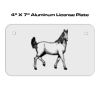 4 X 7 Aluminum License Plate  Thumbnail