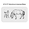 4 X 7 Aluminum License Plate  Thumbnail