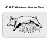 4 X 7 Aluminum License Plate  Thumbnail