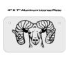 4 X 7 Aluminum License Plate  Thumbnail