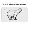 4 X 7 Aluminum License Plate  Thumbnail