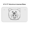 4 X 7 Aluminum License Plate  Thumbnail