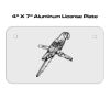 4 X 7 Aluminum License Plate  Thumbnail