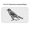 4 X 7 Aluminum License Plate  Thumbnail