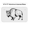 4 X 7 Aluminum License Plate  Thumbnail