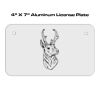 4 X 7 Aluminum License Plate  Thumbnail