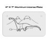 4 X 7 Aluminum License Plate  Thumbnail