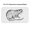 4 X 7 Aluminum License Plate  Thumbnail