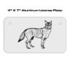 4 X 7 Aluminum License Plate  Thumbnail