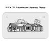 4 X 7 Aluminum License Plate  Thumbnail