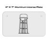4 X 7 Aluminum License Plate  Thumbnail
