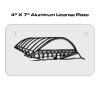 4 X 7 Aluminum License Plate  Thumbnail