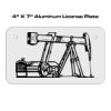 4 X 7 Aluminum License Plate  Thumbnail