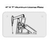 4 X 7 Aluminum License Plate  Thumbnail