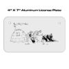 4 X 7 Aluminum License Plate  Thumbnail