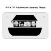 4 X 7 Aluminum License Plate  Thumbnail