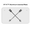 4 X 7 Aluminum License Plate  Thumbnail