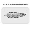 4 X 7 Aluminum License Plate  Thumbnail