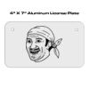 4 X 7 Aluminum License Plate  Thumbnail