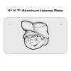 4 X 7 Aluminum License Plate  Thumbnail