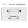 4 X 7 Aluminum License Plate  Thumbnail