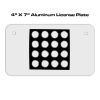 4 X 7 Aluminum License Plate  Thumbnail