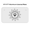 4 X 7 Aluminum License Plate  Thumbnail
