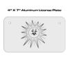 4 X 7 Aluminum License Plate  Thumbnail