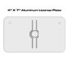 4 X 7 Aluminum License Plate  Thumbnail