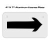 4 X 7 Aluminum License Plate  Thumbnail