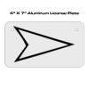 4 X 7 Aluminum License Plate  Thumbnail