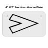 4 X 7 Aluminum License Plate  Thumbnail