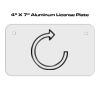 4 X 7 Aluminum License Plate  Thumbnail