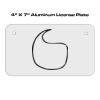 4 X 7 Aluminum License Plate  Thumbnail