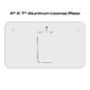 4 X 7 Aluminum License Plate  Thumbnail
