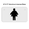4 X 7 Aluminum License Plate  Thumbnail
